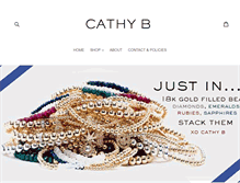 Tablet Screenshot of cathybjewelry.com